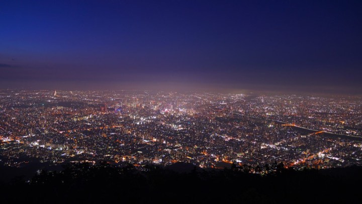 Sapporo at night from Mount Moiwa